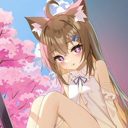 This is a pixiv picture whose title is 枫 睡衣.