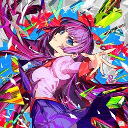 This is a pixiv picture whose title is 戦場ヶ原ひたぎ.