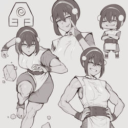 This is a pixiv picture whose title is Buff Toph- Avatar.