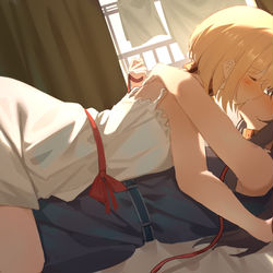 This is a pixiv picture whose title is 隷属.