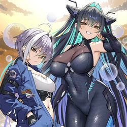 This is a pixiv picture whose title is リトルマーメイド&モリー💙💙.