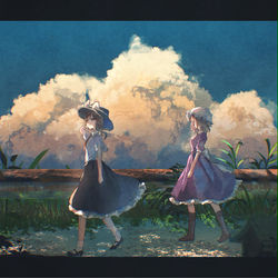 This is a pixiv picture whose title is 帰り路.