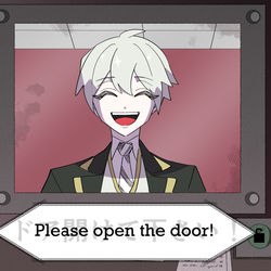 This is a pixiv picture whose title is このドアを開けてよ！.