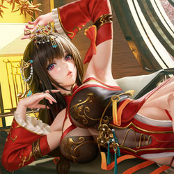 This is a pixiv picture whose title is 肴-夜天光.