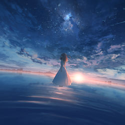 This is a pixiv picture whose title is ささやくように.