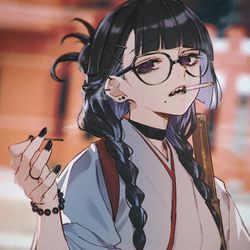 This is a pixiv picture whose title is 病んデレ巫女さん.