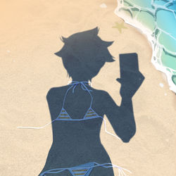 This is a pixiv picture whose title is 健全露出レンくん.