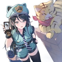 This is a pixiv picture whose title is 14日目，🚓🐱.