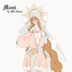 This is a pixiv picture whose title is Mami the Milf Abbess.