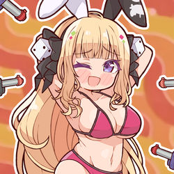 This is a pixiv picture whose title is 👙🔫.