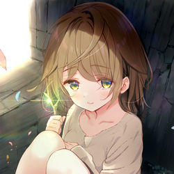 This is a pixiv picture whose title is 秘密基地.