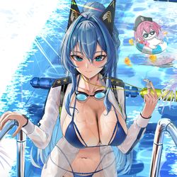 This is a pixiv picture whose title is Helm: Aquamarine.