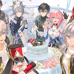 This is a pixiv picture whose title is 2nd anniversary!.
