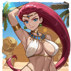 This is a pixiv picture whose title is ムサシ - Egyptian Dancer.