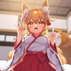 This is a pixiv picture whose title is みこみこっコリンちゃん🦊✨.