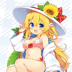This is a pixiv picture whose title is 水着リリー.