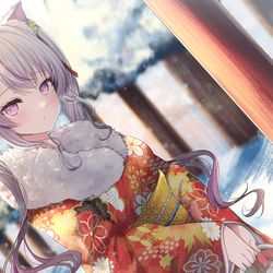 This is a pixiv picture whose title is Skeb 181 猫山みあ様.