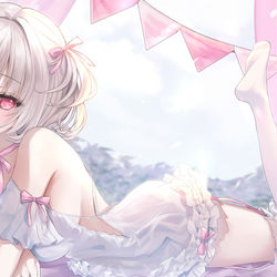 This is a pixiv picture whose title is Skeb 191 あおいくるみ様.