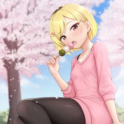This is a pixiv picture whose title is お花見.