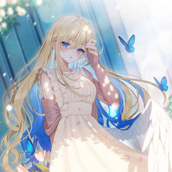 This is a pixiv picture whose title is 春の天使.