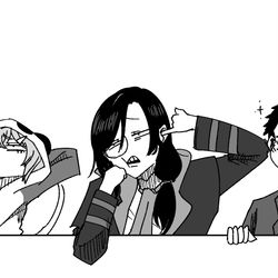 This is a pixiv picture whose title is 実況席.