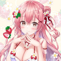 This is a pixiv picture whose title is 苺.