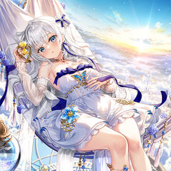 This is a pixiv picture whose title is 晴れゆく世界.