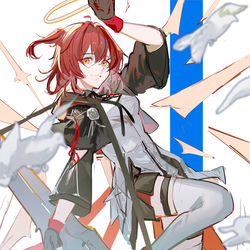 This is a pixiv picture whose title is Exusiai the New Covenant.