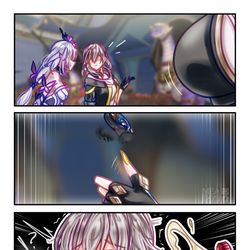 This is a pixiv picture whose title is 😽.