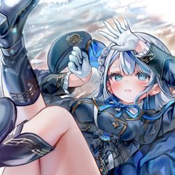 This is a pixiv picture whose title is 見ていルカ？.