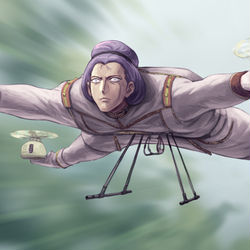 This is a pixiv picture whose title is 戦死後も強行偵察型剥製ドローンとして活躍するシロッコ.