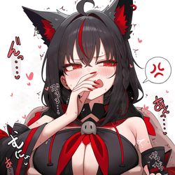 This is a pixiv picture whose title is 🦊.