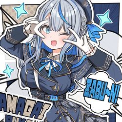 This is a pixiv picture whose title is ☔️🐬「ざっぶ〜ん！😆」.