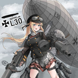 This is a pixiv picture whose title is R級ツェッペリンL30 (リメイク).