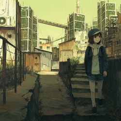 This is a pixiv picture whose title is 静寂.
