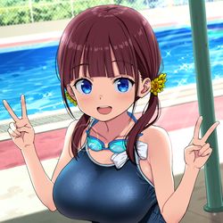 This is a pixiv picture whose title is いぇーいピースピース.