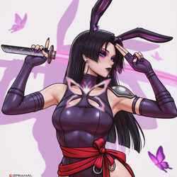 This is a pixiv picture whose title is Bunny Psylocke.