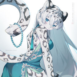 This is a pixiv picture whose title is 雪豹ちゃん.