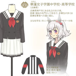 This is a pixiv picture whose title is ウマ娘 勝負服制服概念.