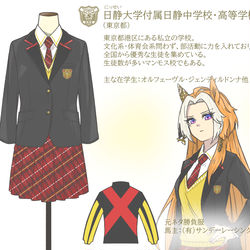 This is a pixiv picture whose title is ウマ娘 勝負服制服概念.