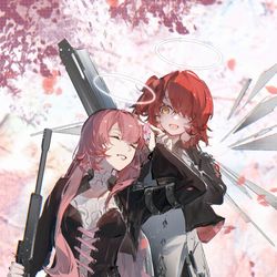 This is a pixiv picture whose title is 🌸姉妹.