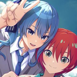 This is a pixiv picture whose title is すいちゃんと記念写真.