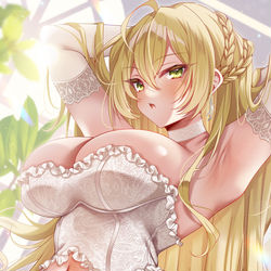 This is a pixiv picture whose title is 着替え、手伝ってくださいます？.