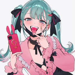 This is a pixiv picture whose title is ヴァンパイア初音ミク.