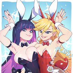 This is a pixiv picture whose title is Anarchy bunnies.