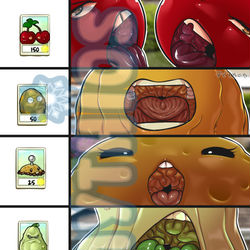 This is a pixiv picture whose title is Plants vs Zombies Mouth 2.
