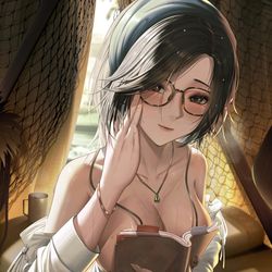 This is a pixiv picture whose title is 阿尔玛 BOOK AND BOOM.
