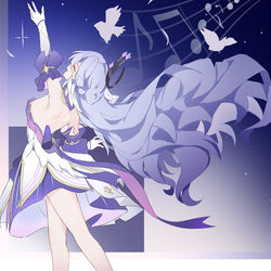 This is a pixiv picture whose title is My Song.