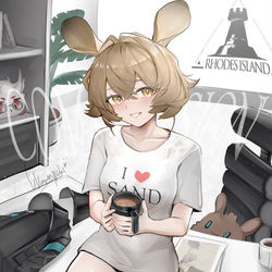 This is a pixiv picture whose title is I LOVE SAND Commission.