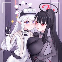 This is a pixiv picture whose title is Himari & Rio.